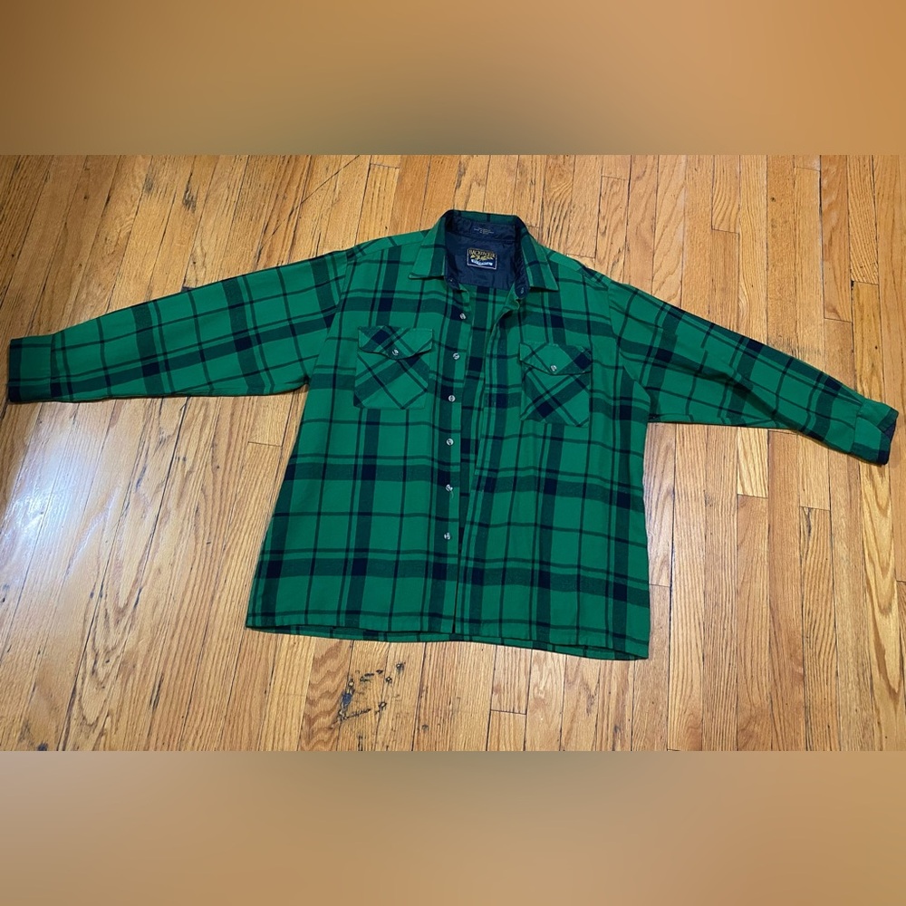 Green plaid top by Backpacker: Outdoors